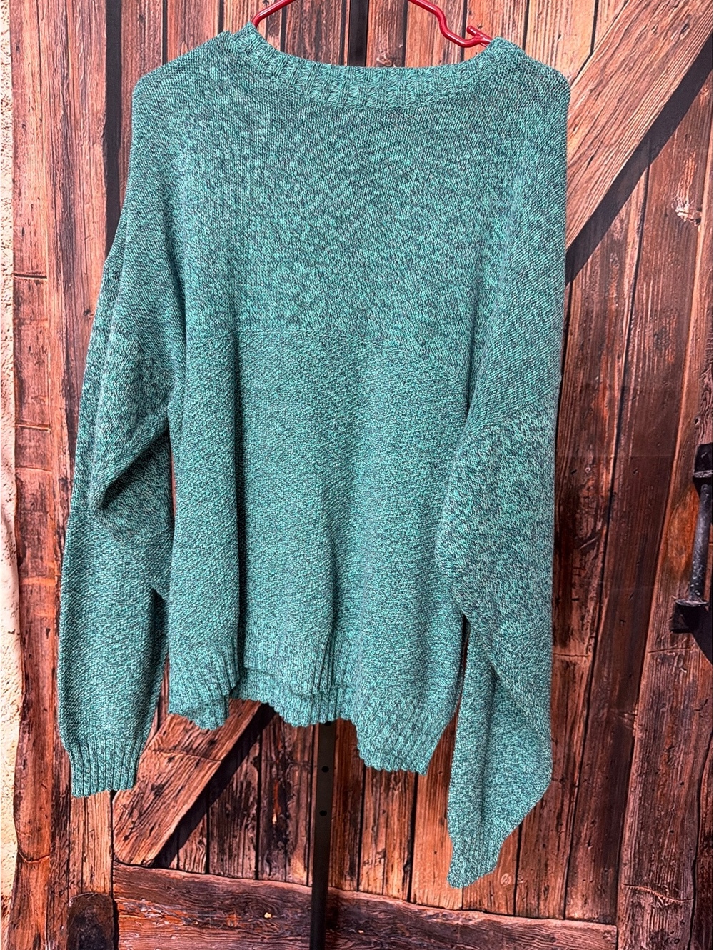 London Fog Cozy Green Knit Sweater